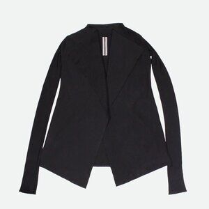 Rick Owens - SS17 Walrus Waterfall Collar Cardigan - IT S/US S - Black